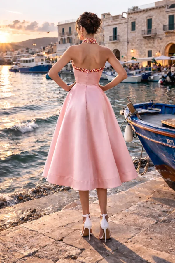 κοκτέιλ φόρεμα για βάπτιση